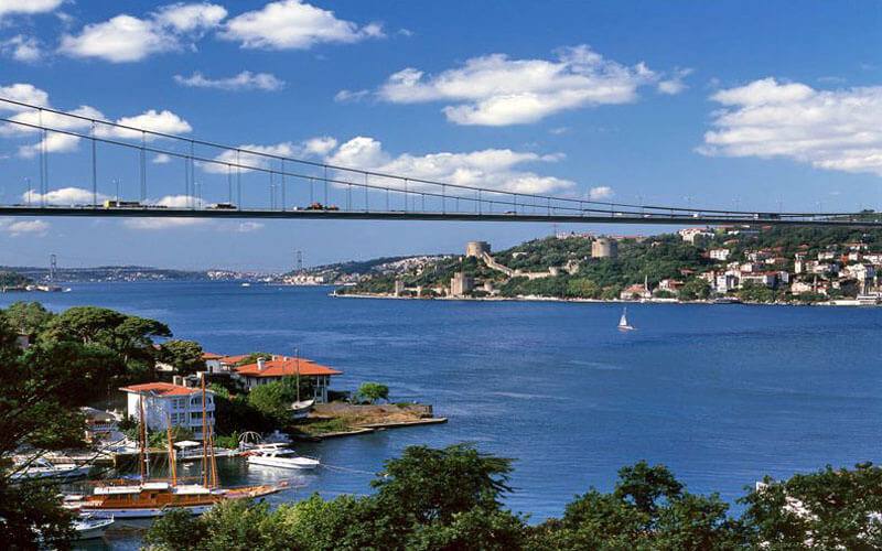 A stroll along the Bosphorus at sunset