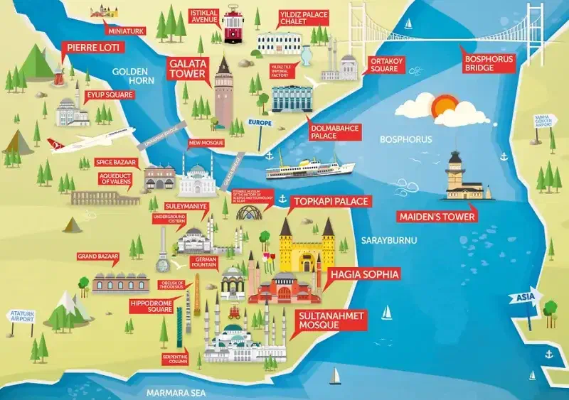 İstanbul Turist Haritası