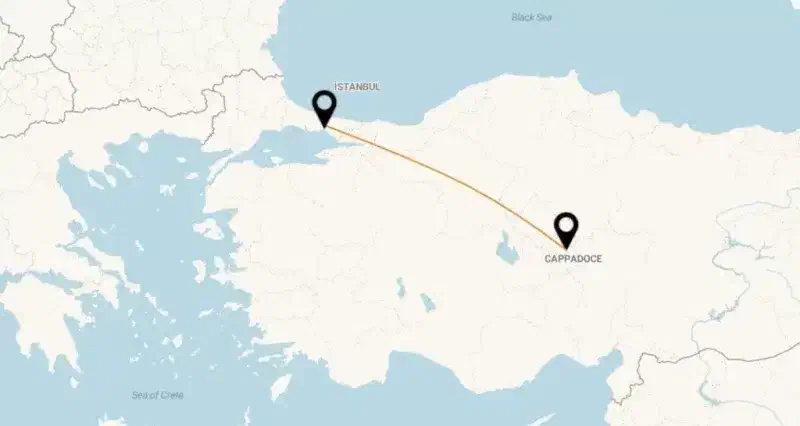 İstanbul’dan Kapadokya’ya