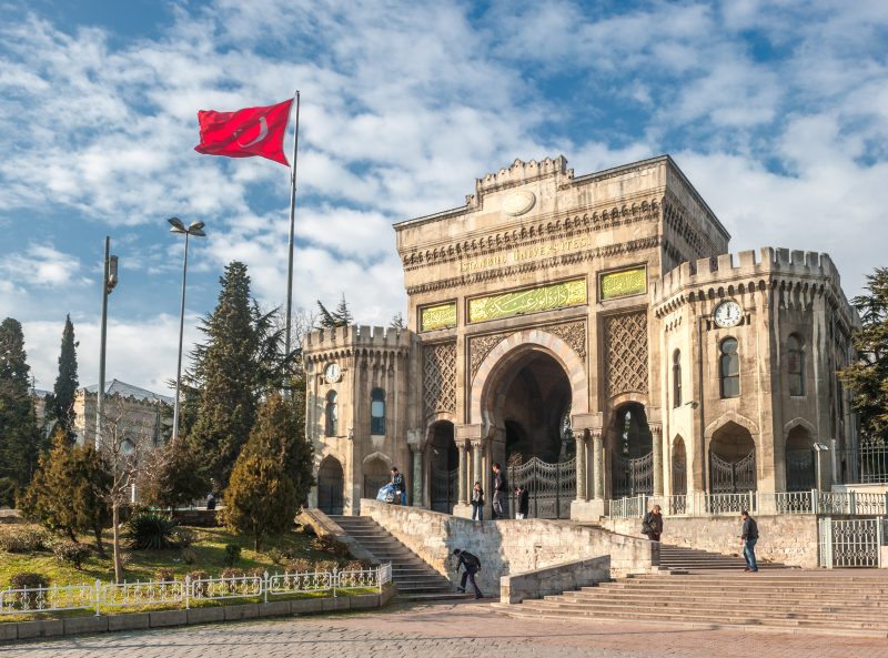 Istanbul University hosts international students.