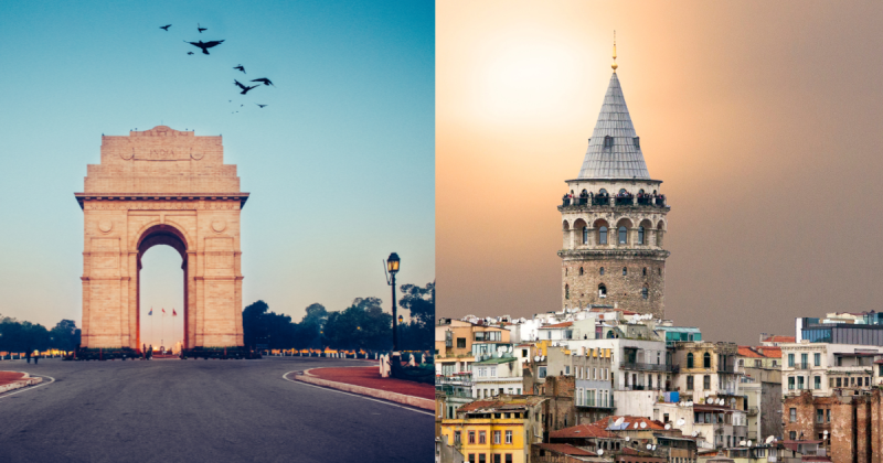 Istanbul and Delhi wonders