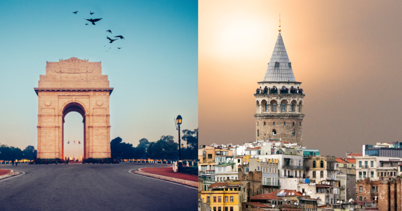 İstanbul ve Delhi’nin harika yerleri